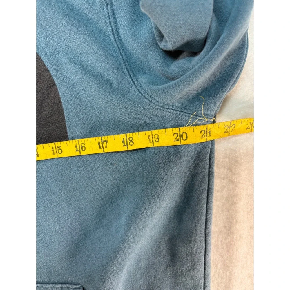 The North Face Mens Half Dome Logo Hoodie Blue Pullover Sweatshirt Size‎ M